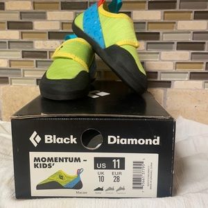 Kids’ climbing shoes.